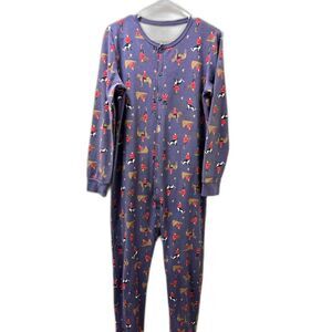 MENS ARBORIST Blue Thermal Long John Lounge Sleepwear M Canadian Mountees RCMP